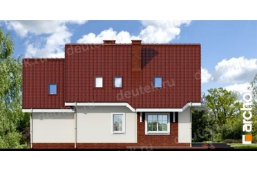 Проект двухэтажного дома с гаражом 150 кв м DT0426