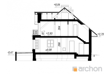 Проект двухэтажного дома с гаражом до 200 кв м DT0457