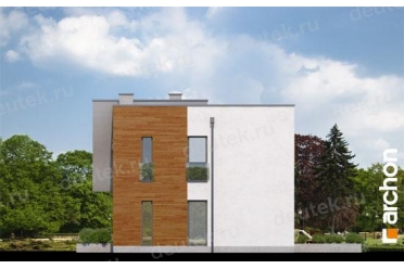 Проект двухэтажного дома с эркером 11 на 10 м DT0463