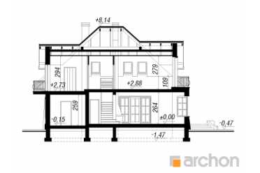 Проект дома с тремя спальнями 9х12 DT0650