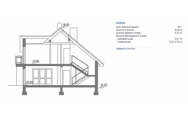 Проект двухэтажного узкого дома с гаражом DTM178
