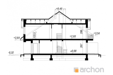Проект двухэтажного таунхауса на 4 семьи DT0524