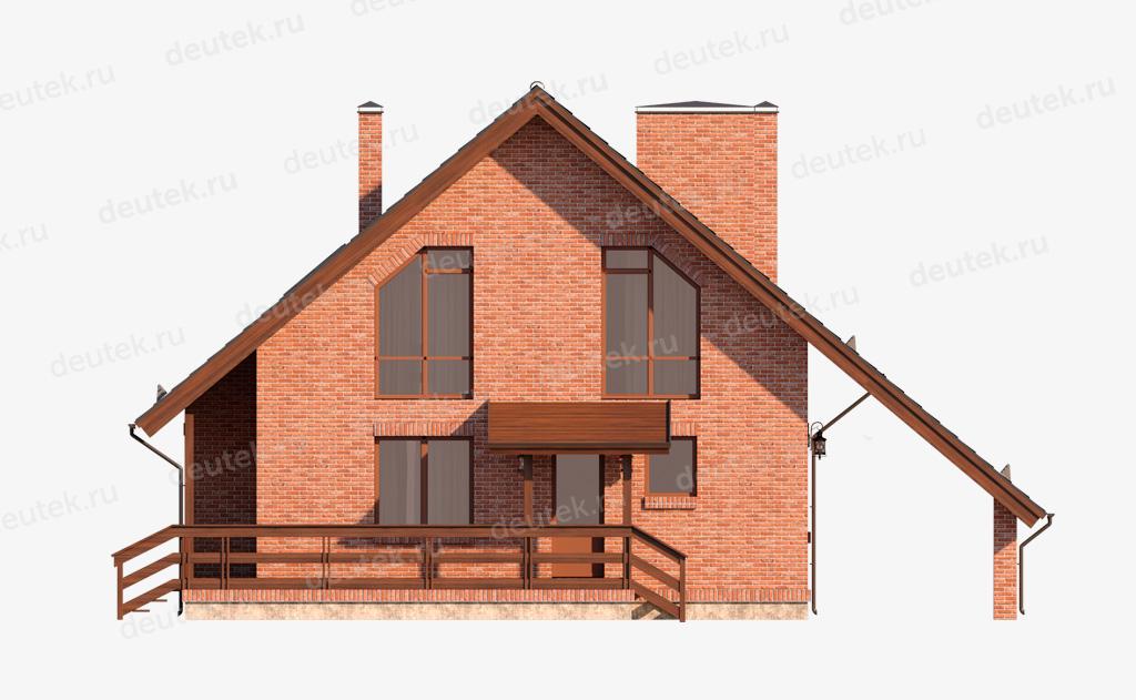 Проект двухэтажного дома 10 на 11 с мансардой DT3001