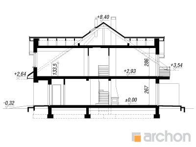 Проект двухэтажного таунхауса на 4 семьи DT0524
