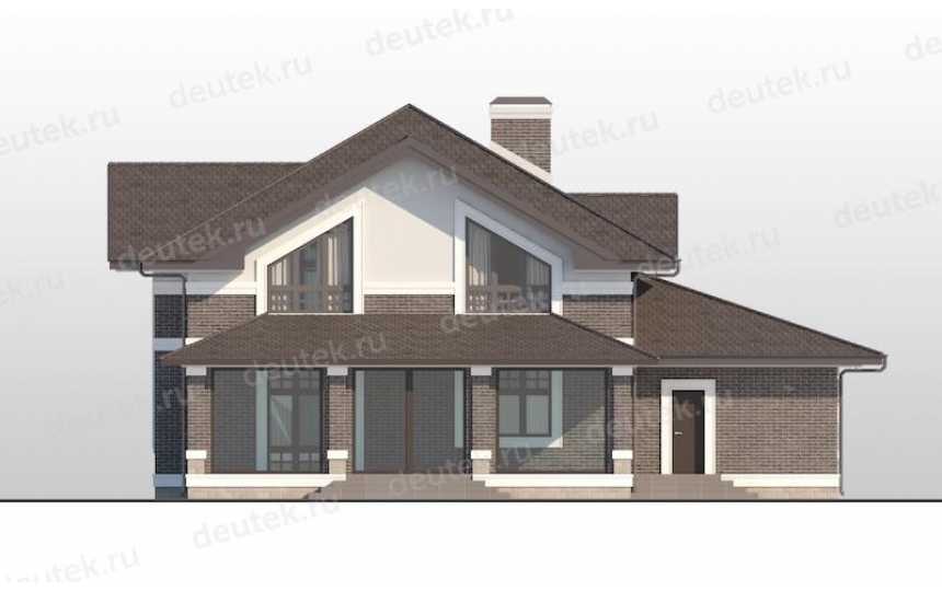 Проект двухэтажного  дома с гаражом   DTE10