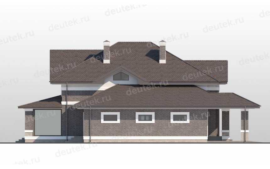 Проект двухэтажного  дома с гаражом   DTE10