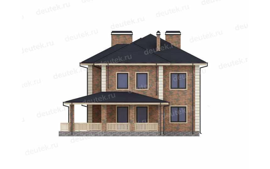 Проект двухэтажного дома с мансардой в Европейском стиле DTE17