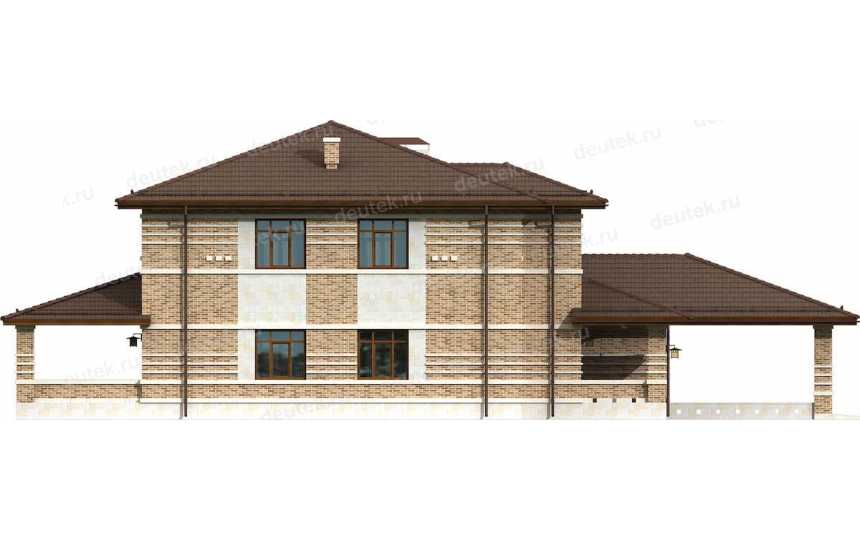 Проект двухэтажного дома из керамического камня в стиле Неомодернизм - KR10