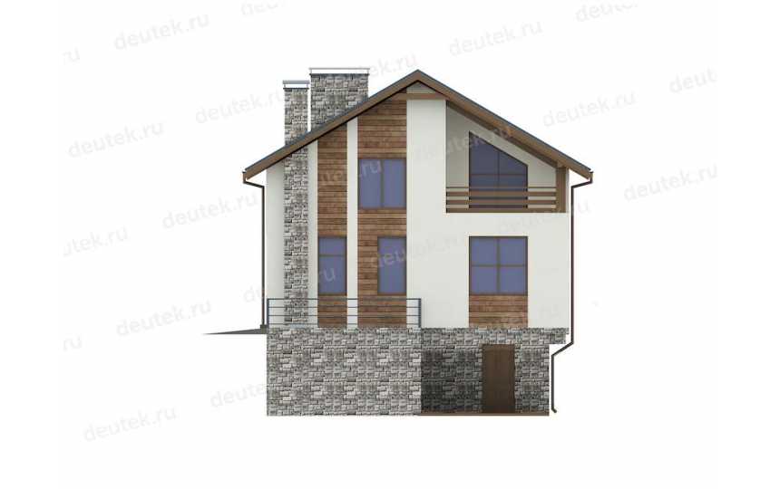 Проект дома с мансардой из керамзитобетонного блока  DTE-29