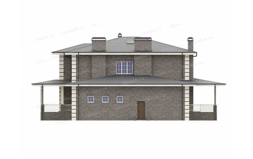 Проект двухэтажного дома из газобетона с гаражом  DTE-32