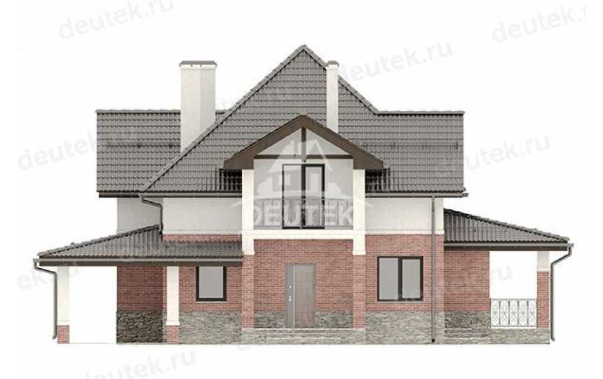 Проект двухэтажного дома с размерами 16 м на 15 м SRK-5