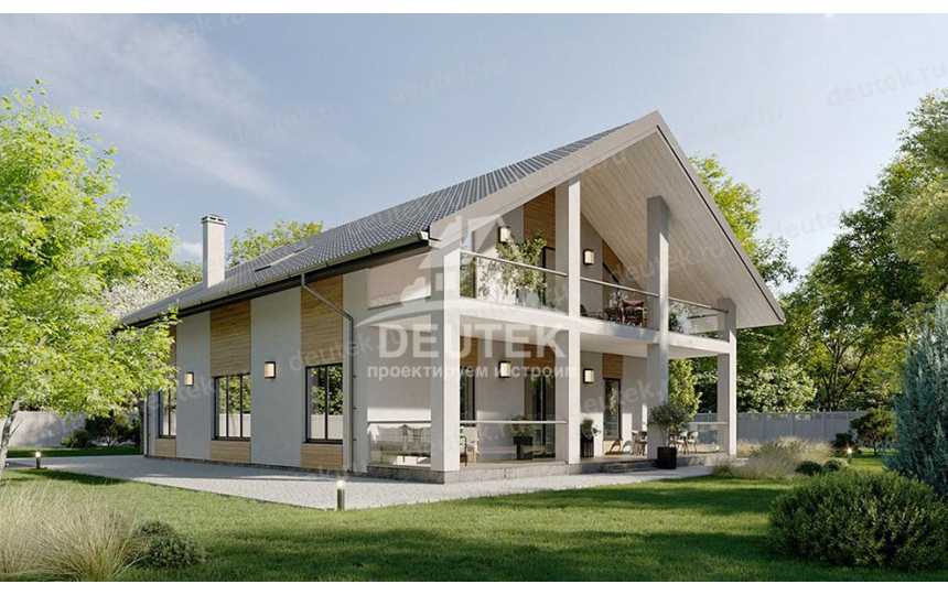 Проект двухэтажного дома площадью до 350 кв м SRK-26