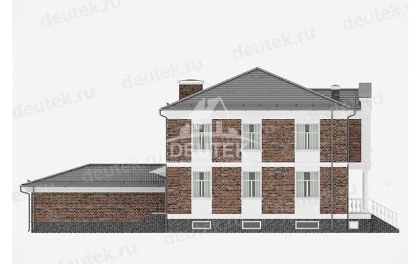 Проект трехэтажного дома с площадью до 450 кв м и цоколем KVR-50