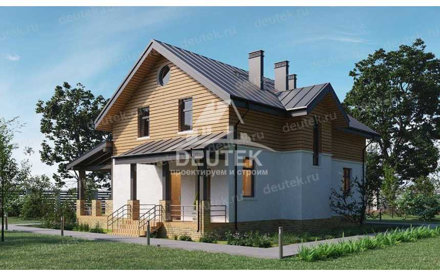 Проект двухэтажного дома с площадью до 200 кв м с сауной KVR-51