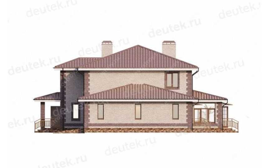 Проект двухэтажного жилого дома в европейском стиле с одноместным гаражом KVR-137