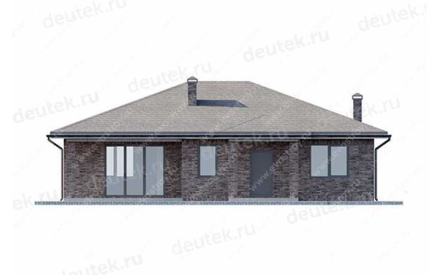 Проект квадратного одноэтажного дома с размерами 14 м на 13 м LK-20