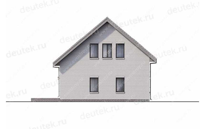 Проект двухэтажного дома с одноместным гаражом LK-28