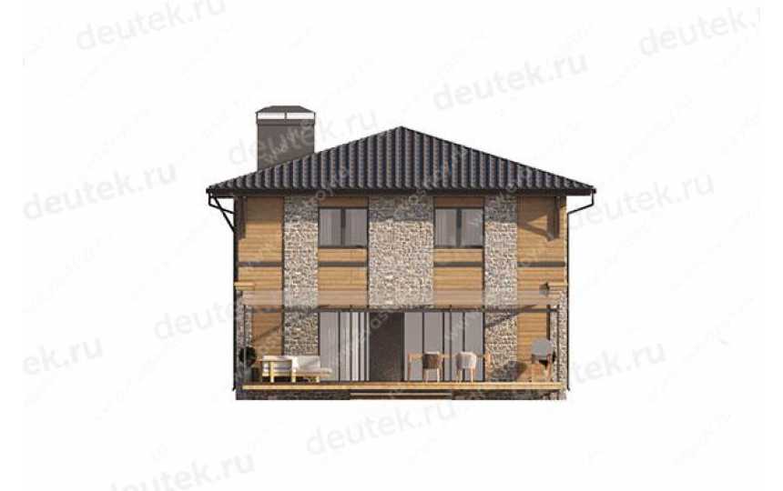Проект узкого двухэтажного дома с одноместным гаражом LK-30