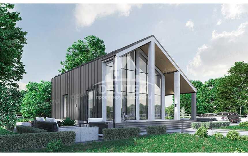 Роскошный проект дома с панорамными окнами