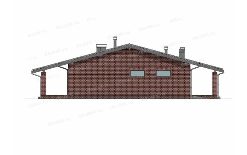 Проект одноэтажного жилого дома с гаражом DTE-193