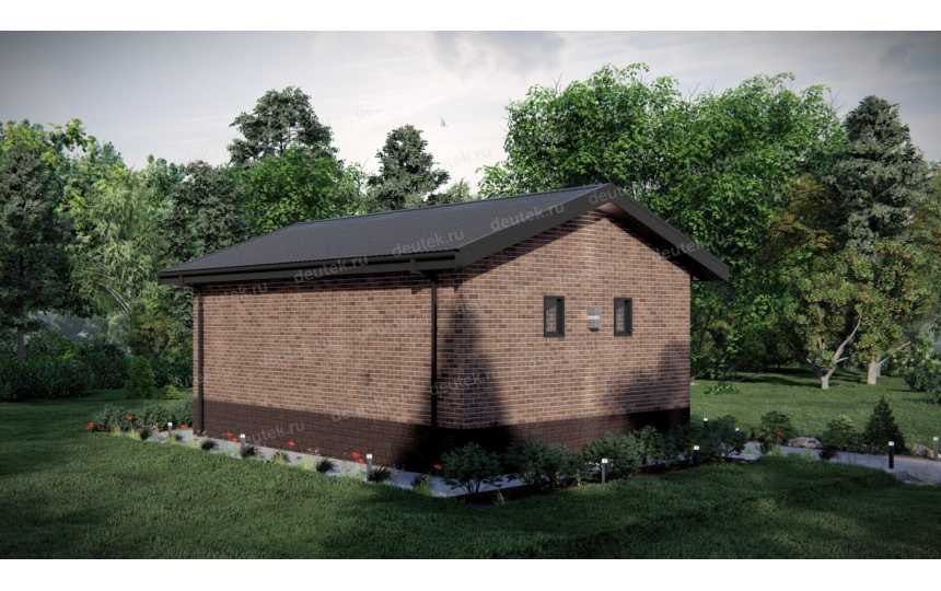 Проект бани с размерами 9 м на 8 м - P294-1
