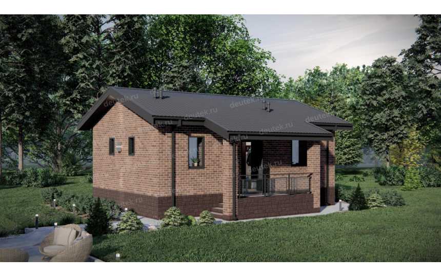 Проект бани с размерами 9 м на 8 м - P294-1