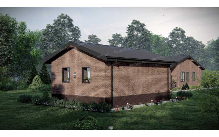 Проект бани с размерами 9 м на 8 м - P294-1