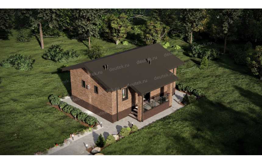 Проект бани с размерами 9 м на 8 м - P294-1