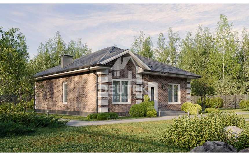 Проект жилого одноэтажного дома с размерами 9 м на 13 м и площадью до 100 кв м - LK-170