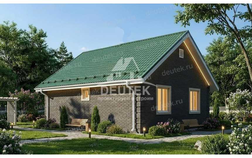 Проект жилого одноэтажного дома с площадью до 100 кв м - LK-283