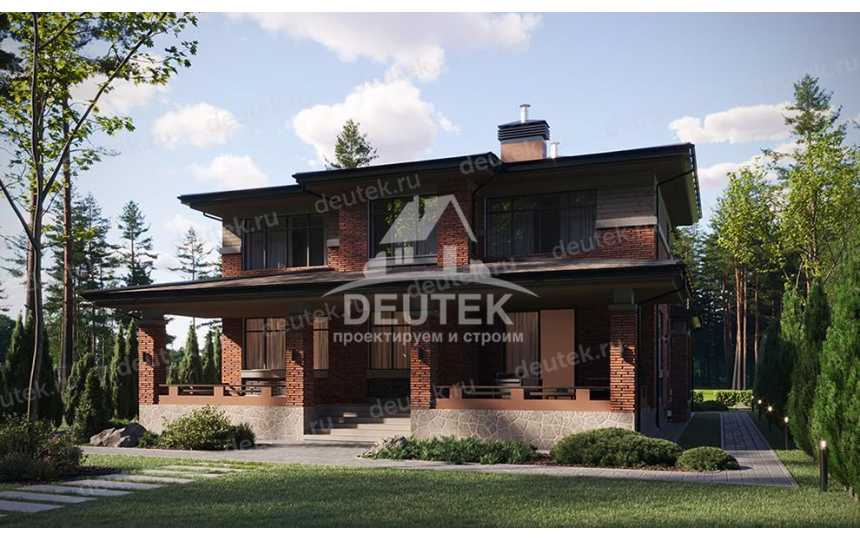 Проект узкого двухэтажного дома с подвалом - LK-309