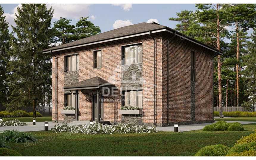 Проект жилого двухэтажного дома с пятью спальнями - LK-311