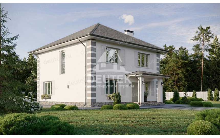 Проект узкого одноэтажного дома с площадью 150 кв м - LK-313