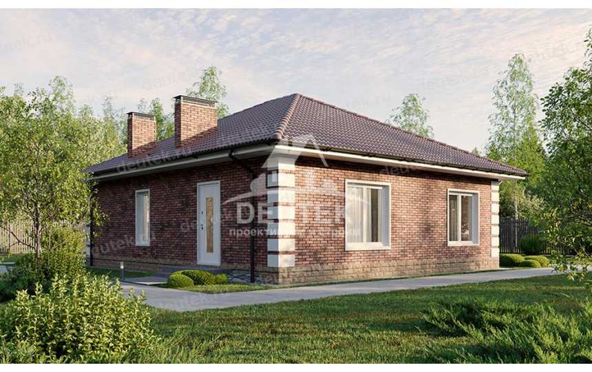 Проект жилого одноэтажного дома с площадью до 100 кв м - LK-318