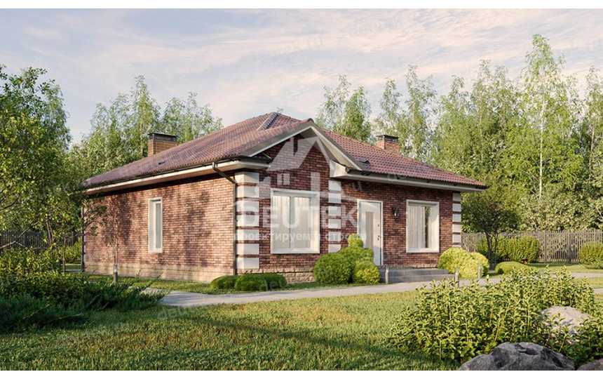 Проект жилого одноэтажного дома с площадью до 100 кв м - LK-318