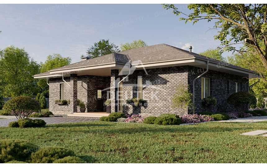 Проект жилого одноэтажного дома с площадью до 150 кв м - LK-321