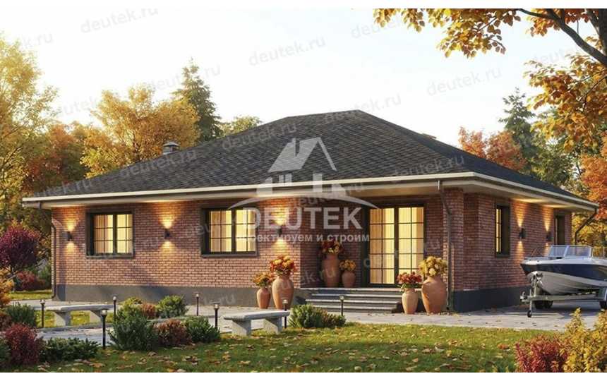 Проект жилого одноэтажного дома с площадью до 150 кв м - LK-333