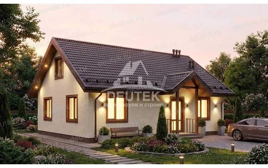 Проект жилого одноэтажного дома из газобетона - LK-338