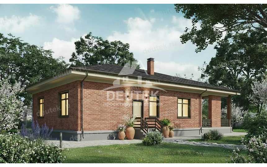 Проект загородного одноэтажного дома с площадью до 150 кв м - LK-359