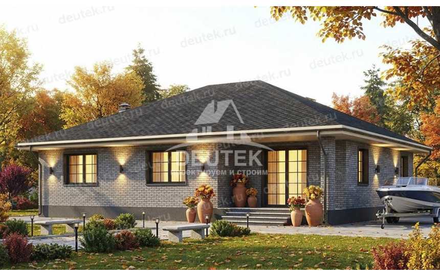 Проект жилого одноэтажного дома с площадью до 150 кв м - LK-387