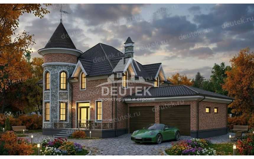 Проект загородного двухэтажного дома в классическом стиле - LK-472