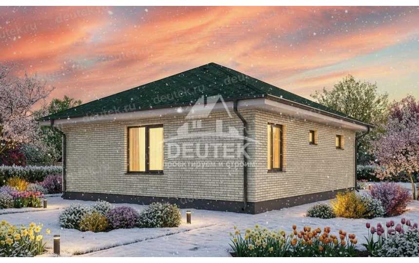 Проект бани 53,4 м² — комната отдыха 18,8 м², спортзал 15 м² и парная - LK-540