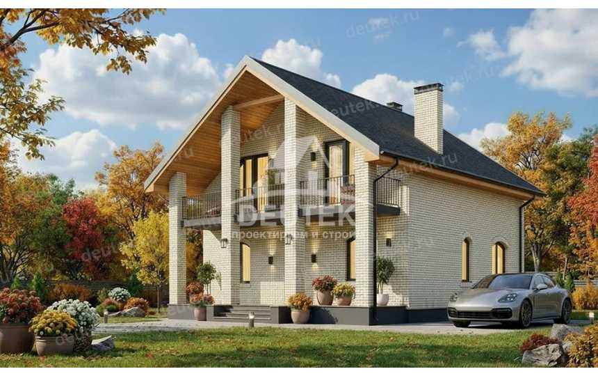 Проект одноэтажного дома 108,54 м² — 3 спальни, терраса и продуманная планировка - LK-575