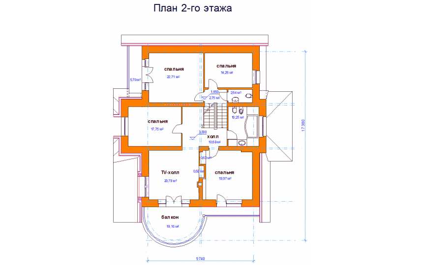  Проект узкого трёхэтажного дома из кирпича в стиле барокко с мансардным этажом и одноместным гаражом, с площадью до 400 кв м  PA-37