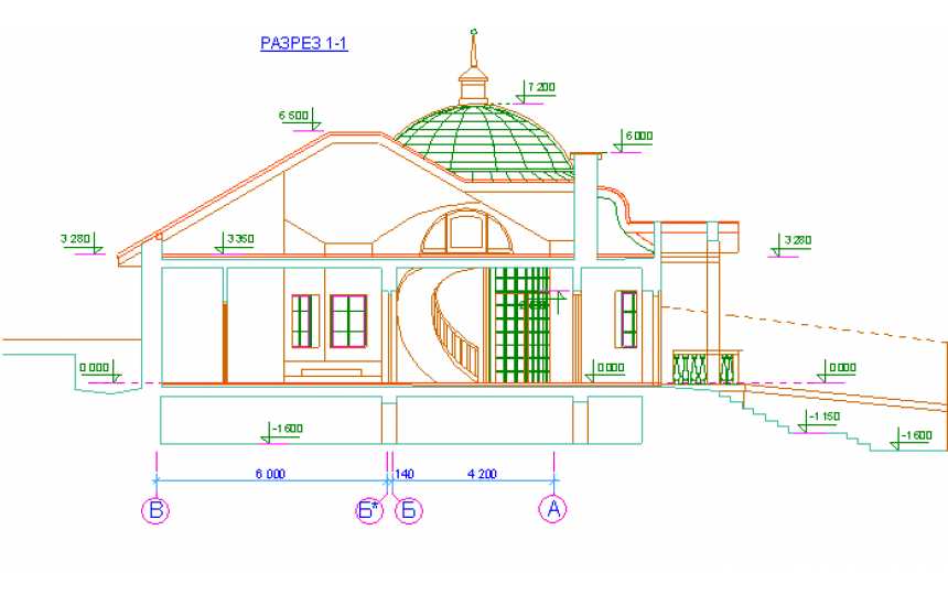  Проект квадратной двухэтажной бани из кирпича в стиле барокко с эркерами, с площадью до 200 кв м -  PA-65