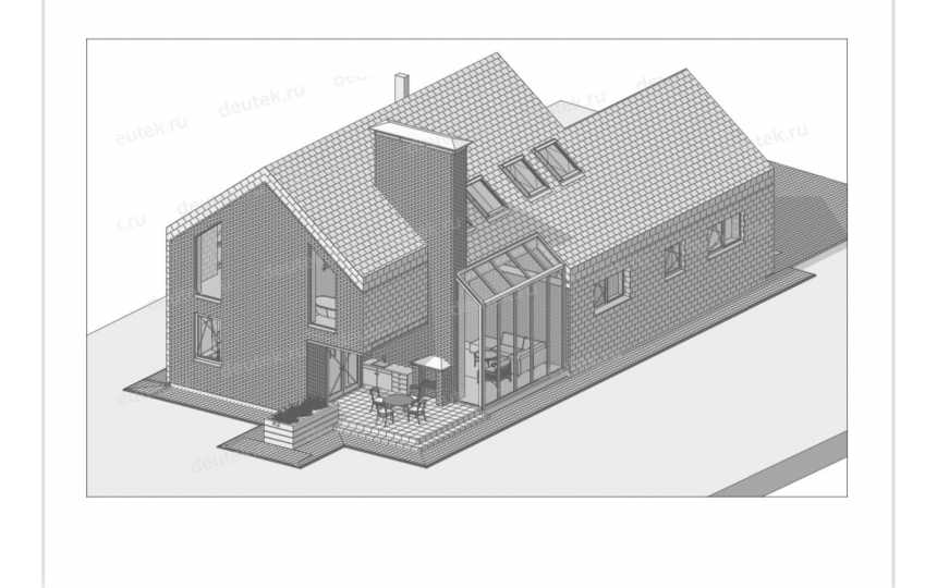 Проект двухэтажного жилого дома в скандинавском стиле KVR-6