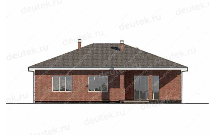 Проект квадратного одноэтажного дома с размерами 15 м на 16 м LK-26