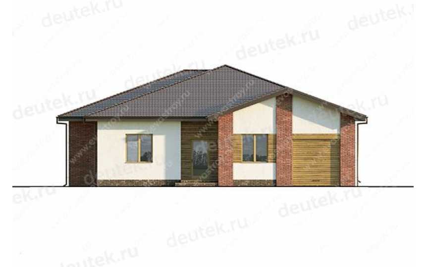 Проект одноэтажного дома с одноместным гаражом  LK-29