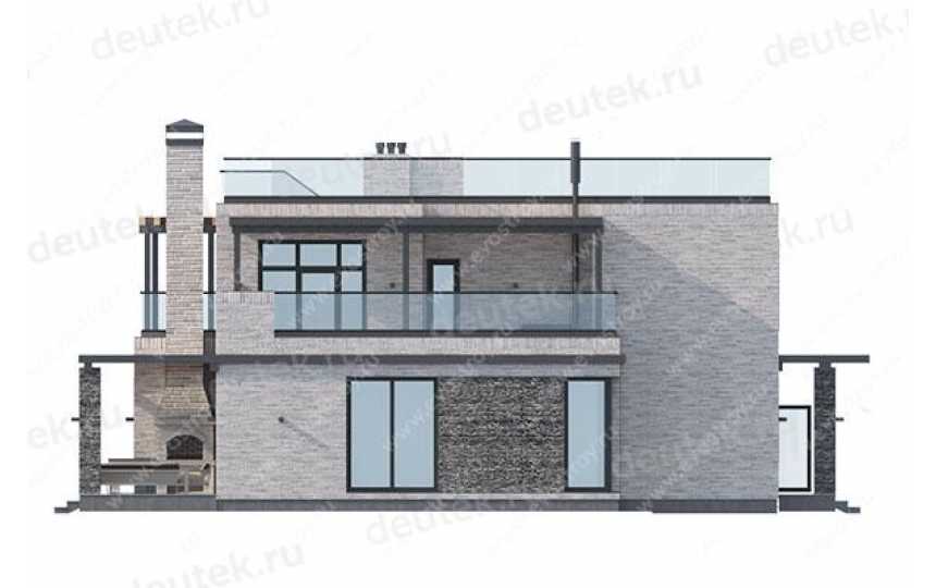 проект трехэтажного дома с террасой на третьем этаже LK-33