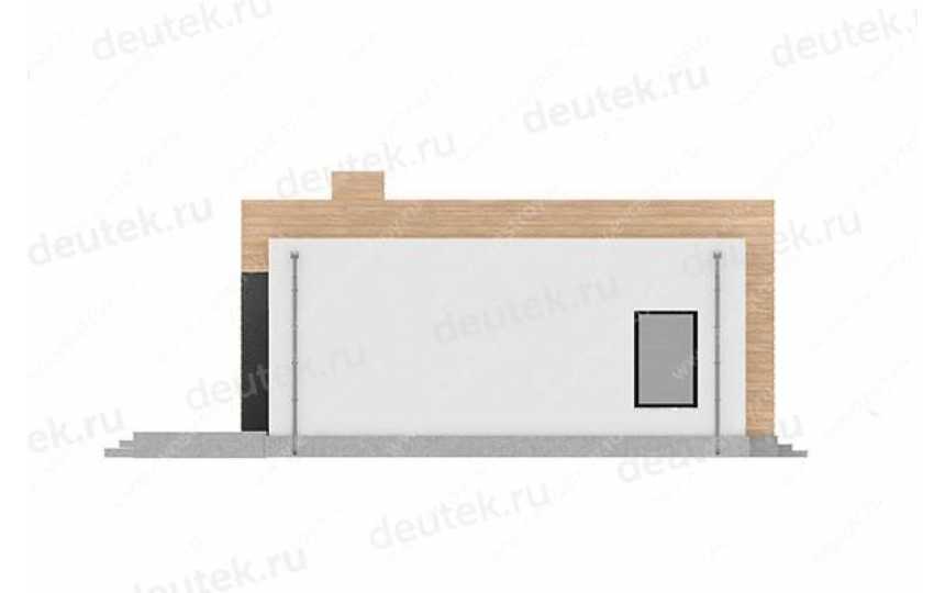 проект узкого одноэтажного дома с размерами 22 м на 13 м LK-43